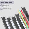 imageMr Pen Metal Mechanical Pencil Set in Leather Case 5 Sizes 03 05 07 09 2mm mechanical pencils Sketching Pencils Drafting Pencil