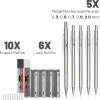 imageMr Pen Metal Mechanical Pencil Set with Lead and Eraser Refills 5 Sizes 03 05 07 09 2mm Drafting Sketching Architecture Drawing Metal Mechanical Pencils