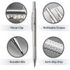 imageMr Pen Metal Mechanical Pencil Set with Lead and Eraser Refills 5 Sizes 03 05 07 09 2mm Drafting Sketching Architecture Drawing Metal Mechanical Pencils