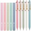 imageMr Pen Aesthetic Highlighters and Gel Pens 10 Pack Assorted Colors Bible Highlighters No Bleed Highlighters for Bibles Morandi Barrels Black Ink Gel Pens Cute Highlighter Pens Aesthetic Gel Pens