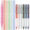 imageMr Pen Dual Tip Aesthetic Highlighters and Gel Pens 12 Pack Assorted Colors No Bleed Black Ink Cute Pens for Bibles