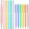 imageMr Pen Dual Tip Aesthetic Highlighters and Gel Pens 12 Pack Pastel Colors No Bleed Colorful Ink Cute Pens for Bibles