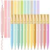 imageMr Pen Dual Tip Aesthetic Highlighters and Pens No Bleed 24Pack Assorted Colors Bible Highlighters Black Ink No Bleed Through Ballpoint Pens Ballpoint