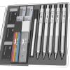 imageMr Pen Metal Mechanical Pencil Set 5 Sizes 03 05 07 09 2mm Mechanical Pencils Sketching Pencils Drafting Pencil Mechanical Pencil Metal