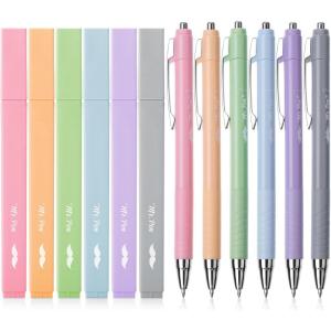 imageMr Pen Aesthetic Highlighters and Pens 12 Pack Assorted Colors Bible Highlighters Colorful Ink Bible Pens Cute Highlighters Pens Highlighters