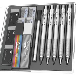 imageMr Pen Metal Mechanical Pencil Set 5 Sizes 03 05 07 09 2mm Mechanical Pencils Sketching Pencils Drafting Pencil Mechanical Pencil Metal