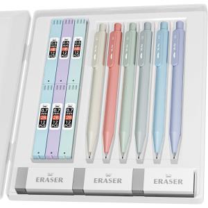 imageMr Pen Pastel Mechanical Pencil Set with Lead Refills ampamp Erasers 6 Pack 2 Sizes 05 ampamp 07mm Aesthetic Mechanical Pencils Set Pastel Mechanical Pencils