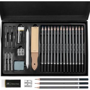imageMr Pen Sketching Pencils Set 25 pcs Sketch Pencils for Drawing Drawing Pencils for Sketching with Graphite Sticks Art Pencils for Sketching Graphite Pencils25 pcs