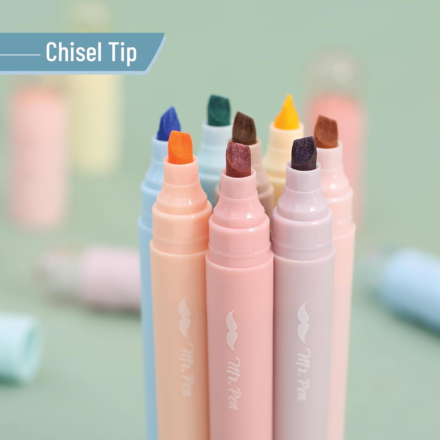 imageMr Pen Aesthetic Highlighters 8 Pack Chisel Tip Vintage Pastels Colors Cute Highlighters Assorted Colors Cute Highlighters for School Highlighters Highlighter Set Pastel Highlighters