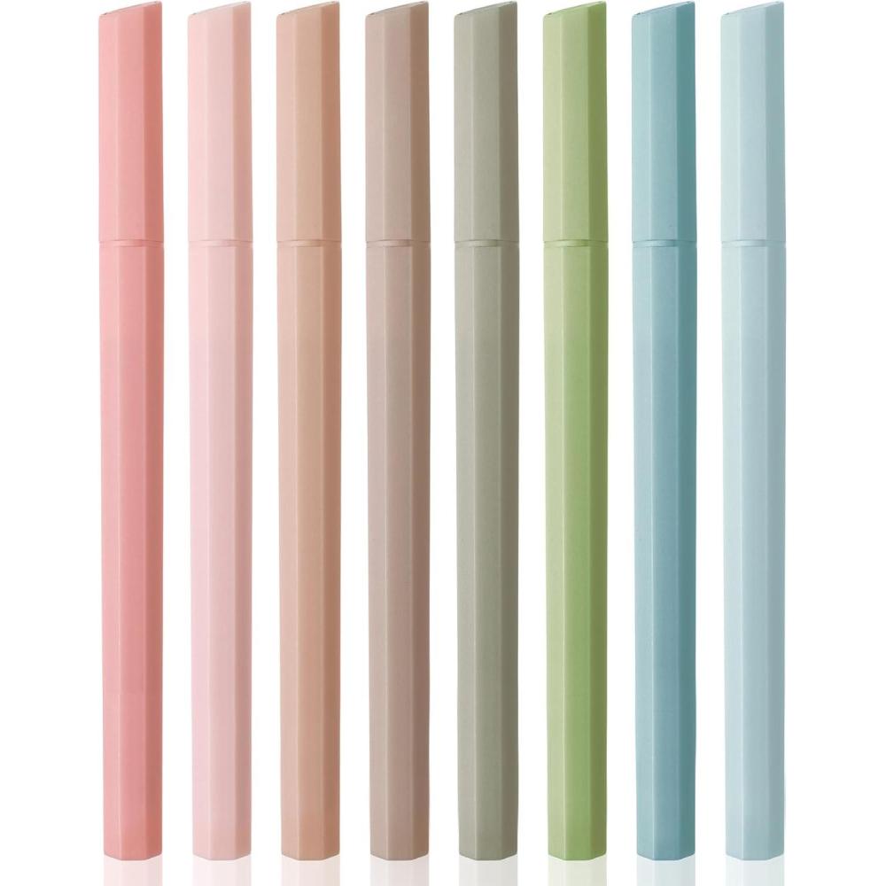 imageMr Pen Aesthetic Highlighters 6 Pack Muted Pastel Color Chisel Tip Cute Highlighter Assorted Colors School SuppliesBright