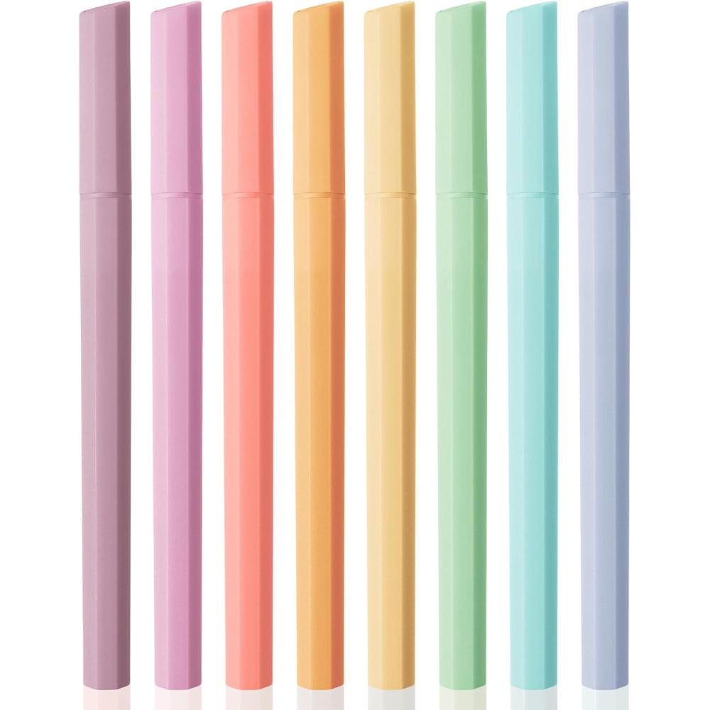imageMr Pen Aesthetic Highlighters 6 Pack Muted Pastel Color Chisel Tip Cute Highlighter Assorted Colors School SuppliesPastel