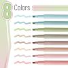 imageMr Pen Aesthetic Highlighters 6 Pack Muted Pastel Color Chisel Tip Cute Highlighter Assorted Colors School SuppliesBright