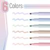 imageMr Pen Aesthetic Highlighters 6 Pack Muted Pastel Color Chisel Tip Cute Highlighter Assorted Colors School SuppliesMuted Pastel
