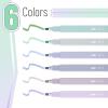 imageMr Pen Aesthetic Highlighters 6pcs Chisel Tip Vibrant Colors Assorted Colors No Bleed Cute Highlighters and Pens for Bible Pages Fluorescent HighlighterMorandi