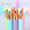 imageMr Pen Aesthetic Highlighters 8Pack Chisel Tip Energetic Colors Gradient Barrel Cute Highlighters Assorted Colors