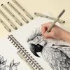 imageMr Pen Black Fineliners 025mm 4 Pack Bible Pens No Bleed Fine Tip Ultra Fine Black Art PensBlack