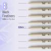 imageMr Pen Black Fineliners 025mm 4 Pack Bible Pens No Bleed Fine Tip Ultra Fine Black Art PensBlack