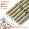 imageMr Pen Black Fineliners 025mm 4 Pack Bible Pens No Bleed Fine Tip Ultra Fine Black Art PensBlack