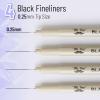 imageMr Pen Black Fineliners 025mm 4 Pack Bible Pens No Bleed Fine Tip Ultra Fine Black Art PensBlack