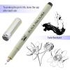 imageMr Pen Black Fineliners 025mm 4 Pack Bible Pens No Bleed Fine Tip Ultra Fine Black Art PensBlack