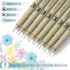 imageMr Pen Black Fineliners 025mm 4 Pack Bible Pens No Bleed Fine Tip Ultra Fine Black Art PensColorful