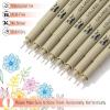 imageMr Pen Black Fineliners 025mm 4 Pack Bible Pens No Bleed Fine Tip Ultra Fine Black Art PensColorful