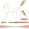 imageMr Pen Black Fineliners 025mm 4 Pack Bible Pens No Bleed Fine Tip Ultra Fine Black Art PensColorful