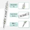 imageMr Pen Christian Pen Set 10 Pack Simple Minimalism Black Ink Bible Verse Pens Christian Pens for Women Bible Pens No Bleed Through Ballpoint Pens Ballpoint Inspirational PensGreen Elegance  Black Ink