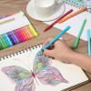 imageMr Pen Fineliner Pens Colored 24 Pack Ergonomic Triangular Colorful Barrels 04mm Fine Liner Pens
