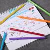 imageMr Pen Fineliner Pens Colored 24 Pack Ergonomic Triangular Colorful Barrels 04mm Fine Liner Pens