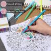 imageMr Pen Fineliner Pens Colored 24 Pack Ergonomic Triangular Colorful Barrels 04mm Fine Liner Pens