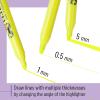 imageMr Pen Pastel Highlighter Tank Style 6 Pack Chisel Tip Multicolor Bible HighlightersYellow Highlighters  20 Pack