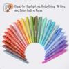 imageMr Pen Pastel Highlighters 24 Pack Chisel Tip Colorful Cute Highlighters Assorted Colors Quick Drying Smear Resistant