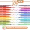 imageMr Pen Pastel Highlighters 24 Pack Chisel Tip Colorful Cute Highlighters Assorted Colors Quick Drying Smear Resistant