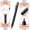 imageMr Pen Pens Black Gel Pens 6 Pack 07mm Fine Point Fast Dry Gel Ink Pens Black Ink Pen Pens Bulk Gel pen Black Pens Pens for Journaling Retractable Pens Premium Ink Pen