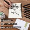imageMr Pen Retractable Cute Pens Fine Tips  10 Pack Black Ink And Barrels  Fast Dry Pens 05mm