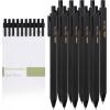 imageMr Pen Retractable Cute Pens Fine Tips  10 Pack Black Ink And Barrels  Fast Dry Pens 05mm