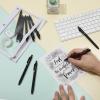 imageMr Pen Retractable Cute Pens Fine Tips  10 Pack Black Ink And Barrels  Fast Dry Pens 05mm
