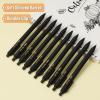 imageMr Pen Retractable Cute Pens Fine Tips  10 Pack Black Ink And Barrels  Fast Dry Pens 05mm