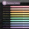 imageMr Pen Retractable Gel Pens 10 Pack Colorful Ink Gel Pens Pastel Barrels Gel Pens Fine Point 05mm Retractable Pens Cute Pens Gel Ink Pens Aesthetic Pens for Journaling Fine Tip Pens