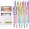 imageMr Pen Retractable Gel Pens 12 Pack Black Ink Gel Pens Fine Point 05mm Gradient Barrel Fast Dry Retractable Pens Gel Ink Pens Aesthetic Pens for Journaling Fine Tip Pens