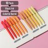 imageMr Pen Retractable Gel Pens 12 Pack Black Ink Summer Morning Barrel Gel Pens Gel Pens Fine Point 05mm Retractable Pens Cute Pens Gel Ink Pens Aesthetic Pens for Journaling Fine Tip Pens