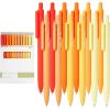 imageMr Pen Retractable Gel Pens 12 Pack Black Ink Summer Morning Barrel Gel Pens Gel Pens Fine Point 05mm Retractable Pens Cute Pens Gel Ink Pens Aesthetic Pens for Journaling Fine Tip Pens