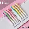 imageMr Pen Retractable Gel Pens 8 Pack Black Ink Pastel Barrel Gel Pens Gel Pens Fine Point 05mm Retractable Pens Cute Pens Gel Ink Pens Aesthetic Pens for Journaling Fine Tip Pens