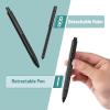 imageMr Pen Retractable Gel Pens with Ruler 3 Pack Black Ink Gel Pens Gel Pens Fine Point 05mm Retractable Pens Gel Ink Pens Aesthetic Pens for Journaling Fine Tip Pens