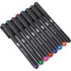 imageMr Pen Felt Tip Pens Fine Point Pack of 8 Fast Dry No Smear Colored Journaling Planner Markers