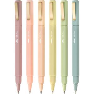 imageMr Pen  Aesthetic 6 Pack Black Ink Fast Dry No Smear Bible Pens No Bleed Through Fine Point Pens for Note TakingAutumn Barrel