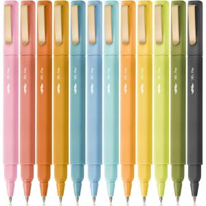 imageMr Pen  Aesthetic 6 Pack Black Ink Fast Dry No Smear Bible Pens No Bleed Through Fine Point Pens for Note TakingBoho Barrel