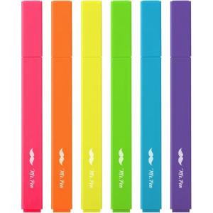 imageMr Pen Aesthetic Highlighters 6pcs Chisel Tip Vibrant Colors Assorted Colors No Bleed Cute Highlighters and Pens for Bible Pages Fluorescent HighlighterVibrant
