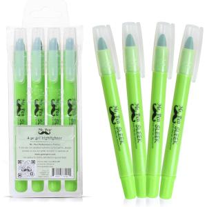 imageMr Pen No Bleed Gel Highlighter Bible Highlighters Pink Pack of 4Green
